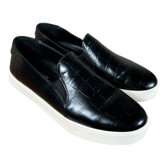 Cole Haan‎ Women's Black Leather Slip-On Shoes - Picture 1 of 7